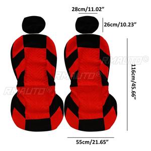 Juego de fundas para asientos de coche, protector universal para asientos delanteros y traseros con funda separada para reposacabezas, para camioneta, 2/4/9 piezas - Product Image 5