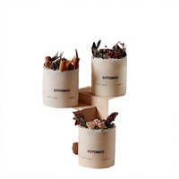 Bougie parfumée en cire de soja, diffuseur d'aromathérapie cylindrique, décoration d'intérieur, cadeau