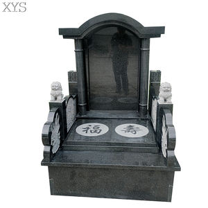 <span class=keywords><strong>Monumento</strong></span> in pietra tombale in granito intagliato <span class=keywords><strong>a</strong></span> mano in stile tradizionale cinese classico per commemorare i propri cari di colore nero - Product Image 2