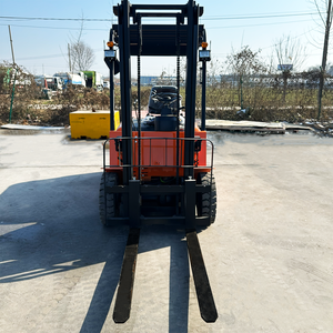 Montacargas Eléctrico de <span class=keywords><strong>4</strong></span> Ruedas con Neumáticos Sólidos, de Alta Velocidad y Bajo Ruido, con Mástil de Dos Etapas de 3T, Alimentado por Litio, Altura de Elevación de 3m-7m, 12 Meses de Garantía - Product Image 4