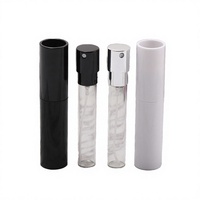Flacon de parfum de voyage en verre rechargeable avec atomiseur en plastique ABS pour hommes et femmes
