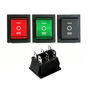 Interrupteur à bascule KCD4 25x31mm, 3 positions, 110V 220V 250V, 6 broches, ON/OFF, sélecteur 3 x 16A 20A, ouverture 20A 22x28mm - Product Image 1