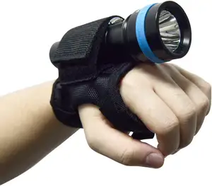 尼龙免提手电筒支架用于潜水灯发光二极管手电筒可调腕带潜水