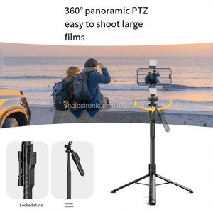 K28 - <span class=keywords><strong>Palo</strong></span> Selfie Extensible de 1.75 m, Trípode para Teléfono, <span class=keywords><strong>Palo</strong></span> Selfie para Vlog/Selfie/Video, 360 Grados, Todo en Uno, Retráctil, de Aluminio - Product Image 1