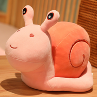 Figurine d'escargot mignonne, poupée apaisante pour bébé, jouet en peluche, petit escargot de dessin animé, cadeau d'anniversaire, poupée en peluche, cadeau d'anniversaire