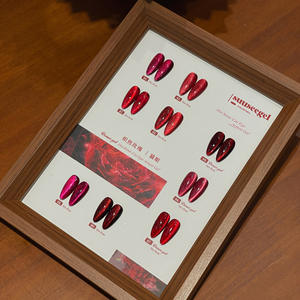 热卖红猫眼凝胶指甲油火红红宝石玫瑰紫外线凝胶 - Product Image 1