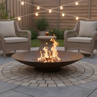 Brasero au gaz naturel et au pétrole, construction en acier Corten, marque YIJIE, origine Chine, pour camping et fêtes