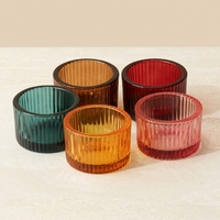 Mini pots à bougies chauffe-plat en verre style tendance, supports de bougies, décoration de la maison pour la Saint-Valentin, prix compétitif, achat en gros
