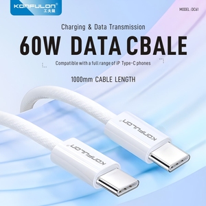 Konfulon Trend ing Products 2023 Neuheiten PD 60W Supers chn elles Laden Typ C zu <span class=keywords><strong>Typer</strong></span> C Kabel Nylon geflochten USB C Für Iph 15 - Product Image 2