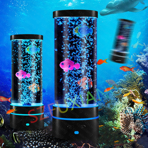 Nhà Máy Bán buôn New điều khiển từ xa sứa LED nightlight Món quà sáng tạo bầu không khí ánh sáng phòng ngủ USB Bong Bóng Cá đèn - Product Image 4