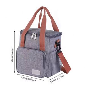 Large Tote Insulated Lunch Bag for Women Men Reusable Picnic Cooler Bags with Adjustable Shoulder Strap - Product Image 6