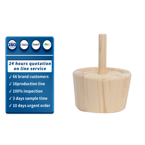 Juego de <span class=keywords><strong>Mortero</strong></span> y Maja de Madera Natural, Molinillo de Especias, Triturador de Ajo y Hierbas, Utensilio de Cocina, Venta al por Mayor Directo de Fábrica - Product Image 1
