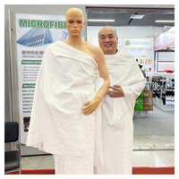 Microfibre Ihram Hajj Musulman Hommes Islmnic Vêtements 100% Polyester Hajj Ihram Serviettes Microfibre Serviette Haji Umrah Pèlerinage Serviette
