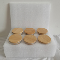Bocaux de rangement en verre personnalisables pour la cuisine avec couvercle en bambou, caractéristiques durables en bois, détachables, récipient alimentaire
