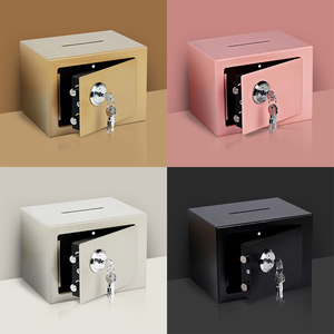 An ninh cao tường mountable smallsize an toàn hộp đa màu sắc & đa khóa tùy chọn chống trộm cho tiền mặt lưu trữ an toàn cho khách sạn nhà - Product Image 5