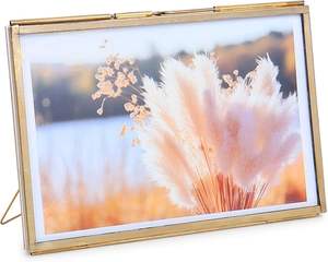 Marco de Fotos Lujoso con Hoja de Oro, Estilo Ormolu, Acabado Antiguo, para Exhibición en Repisa de Sala de Estar, Grabado con Logotipo de <span class=keywords><strong>Empresa</strong></span> - Product Image 1