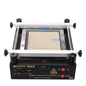 TEBAK GORDAK-853 Preheater Infrared heating plate with ESD brush and Leaded solder wire for PCB board repair