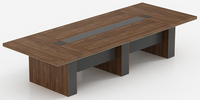 Estación de Trabajo Moderna para Oficina con Cajones y Archivadores, Escritorio para Gerente con Mesa de Madera Moderna
