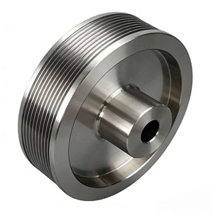 Polia de Aço Inoxidável 304 com Múltiplas Ranhuras |   Polia de Acionamento de Precisão Personalizada |   Polia do Virabrequim - Product Image 1