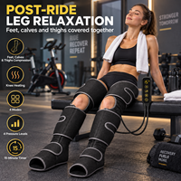 En gros, Bandes de compression réglables pour les jambes avec minuteur de 15 minutes pour la récupération sportive post-entraînement, Masseur de jambes à compression d'air