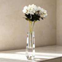 Vase de sol en pierre acrylique au design moderne pour décorations de Noël, d'anniversaire et de mariage, vente en gros d'usine, décoration pour la maison et le bureau