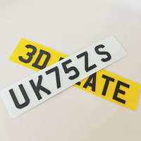 Plaques d'immatriculation personnalisées en acrylique 3D/4D autocollantes, imperméables, gravées au laser, numéros et lettres, trophées, médailles et plaques
