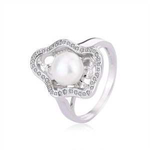 KAMMY 7,5-10,5 mm Classique Personnalisé Luxe Mariage Zircon Argent Sterling 925 Ensemble de Bijoux de Fiançailles et de Soirée Tendance - Product Image 3