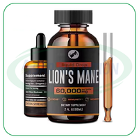 Extrait de champignon Ausreson OEM Gouttes liquides Supplément pour système immunitaire Brain Boost Lions Crinière Goutte de champignon