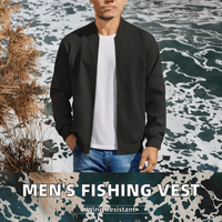 Blouson Bomber Homme Grande Taille Col Montant Zippé Léger Décontracté Vêtement d'extérieur Personnalisé Impression LOGO Fournisseur en Gros 2026