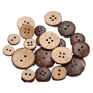 1000 Pezzi all'Ingrosso Bottoni Ecologici a 2 Fori in Legno di Cocco Naturale Bottoni Grandi per Abbigliamento Camicie Borse - Product Image 2