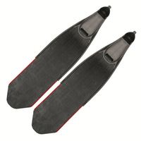 Échantillon de livraison rapide matériau en Fiber de carbone équipement de natation de haute qualité palmes de tuba taille adulte longue lame pleine poche Flipper