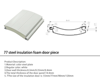 Portes à volets roulants de 77mm pour armoire de bureau de salle de bain-pour l'entrée de la ferme-Petite taille