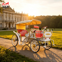 Charrette royale électrique de luxe OEM à quatre roues pour le tourisme, personnalisable en couleur et logo, à vendre