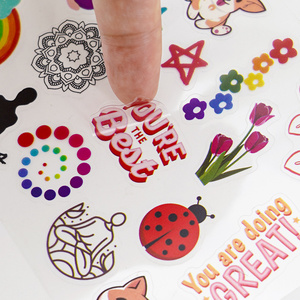 Hojas de Pegatinas Personalizadas de Vinilo de Alta Calidad con Logotipo de Anime y Dibujos Animados, Resistentes al Agua, Autoadhesivas, A4 A5, Laminación Brillante, CMYK - Product Image 1