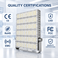 Projecteur LED industriel 300W 420W à haut lumen avec dissipateur thermique en aluminium pour chantier de construction, place publique, solution d'éclairage personnalisée