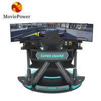 Simulateur de course VR 9D, machine d'arcade de conduite avec construction en fibre de verre et en métal pour une utilisation en intérieur, dans les lieux publics et à l'aéroport