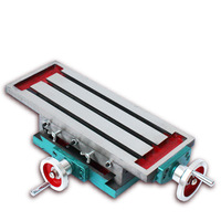 Table de travail transversale en fonte pour fraiseuse et perceuse, table transversale de fraisage métallique avec base pivotante