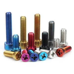 Tornillo de cabeza platónica de titanio de 12 mm, tornillo de máquina de acero inoxidable con rosca fina M3, estilo colorido para coche, estilo aluminio. - Product Image 4