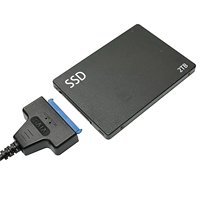 Cable adaptador USB 2.0 SATA de 0,2 m y 2,5 pulgadas, cable de datos SSD HDD para unidades de disco duro externas, OEM de fábric