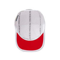 Casquette de sport en polyester personnalisée pour la course et le camping, avec perforations laser, casquette snapback, casquette vierge en nylon imperméable à 5 panneaux