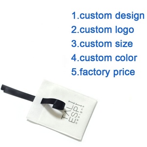 <span class=keywords><strong>Bolso</strong></span> de joyería de gamuza con solapa de sobre pequeño blanco impreso con logotipo personalizado de diseño de lujo más nuevo - Product Image 2