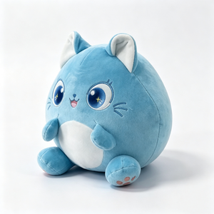 Customized Adorable round <b>cat</b> plushie for kids and teens,<b>Cat</b>-themed room decor <b>plush</b>,Cute desk decor <b>cat</b> <b>plush</b> - Product Image 1