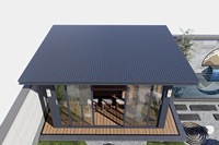 Invernadero de Aluminio 6063-T6 de Alta Calidad, Jardín de Invierno con Doble Acristalamiento para Villa o Casa de Jardín