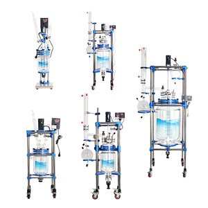 Automatic Glass Reactor with PTFE Seals High Productivity Energy Saving Excellent Chemical Resistance - Product Image 4