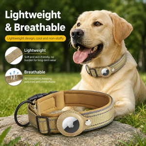 Collier de localisation pour animaux de compagnie - Collier AirTag pour chien - Collier de suivi pour chien - Laisse en nylon anti-perte pour animaux de compagnie - Corde pour chien, sans localisateur pour chiens et chats - Product Image 1