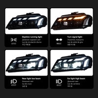 Convient aux modèles Audi A3 2008-2012, ensemble de phares pour la version RS avec lentilles LED et effet lumineux dynamique de type « cheval au galop »