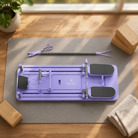 Nouvelle planche abdominale multifonctionnelle avec rebond automatique, ensemble de planches de Pilates portables avec logo personnalisé, matériau PP