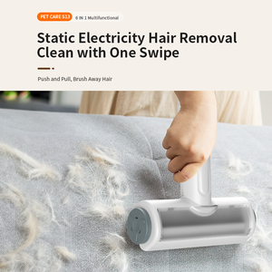 ספק במפעל חתול כלב מטפח שיכת שיער חיתוך קליפר גוזם 6 מברשות כלי שקט חיות מחמד טיפוח שיער ערכת שואב אבק - Product Image 5