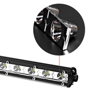 Lampu strip LED mobil 7 inci, ultra-tipis 6-LED satu baris, modifikasi kendaraan off-road, lampu sorot eksternal atap.