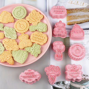 Molde cortador de galletas de <span class=keywords><strong>feliz</strong></span> <span class=keywords><strong>cumpleaños</strong></span> para niños, herramientas de bricolaje para pastel, decoración de fiesta de <span class=keywords><strong>cumpleaños</strong></span>, suministros para Baby Shower, cortador de galletas, regalos de fiesta - Product Image 1